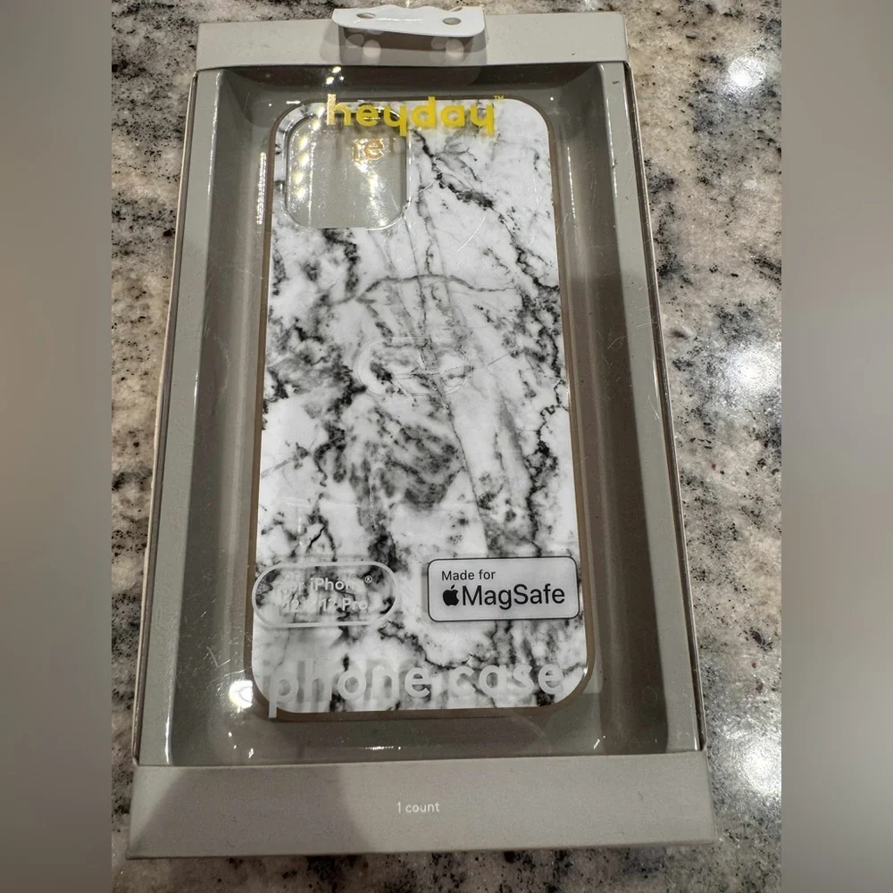 heyday Black and White Marble iPhone Case for iPhone 12 & 12 pro